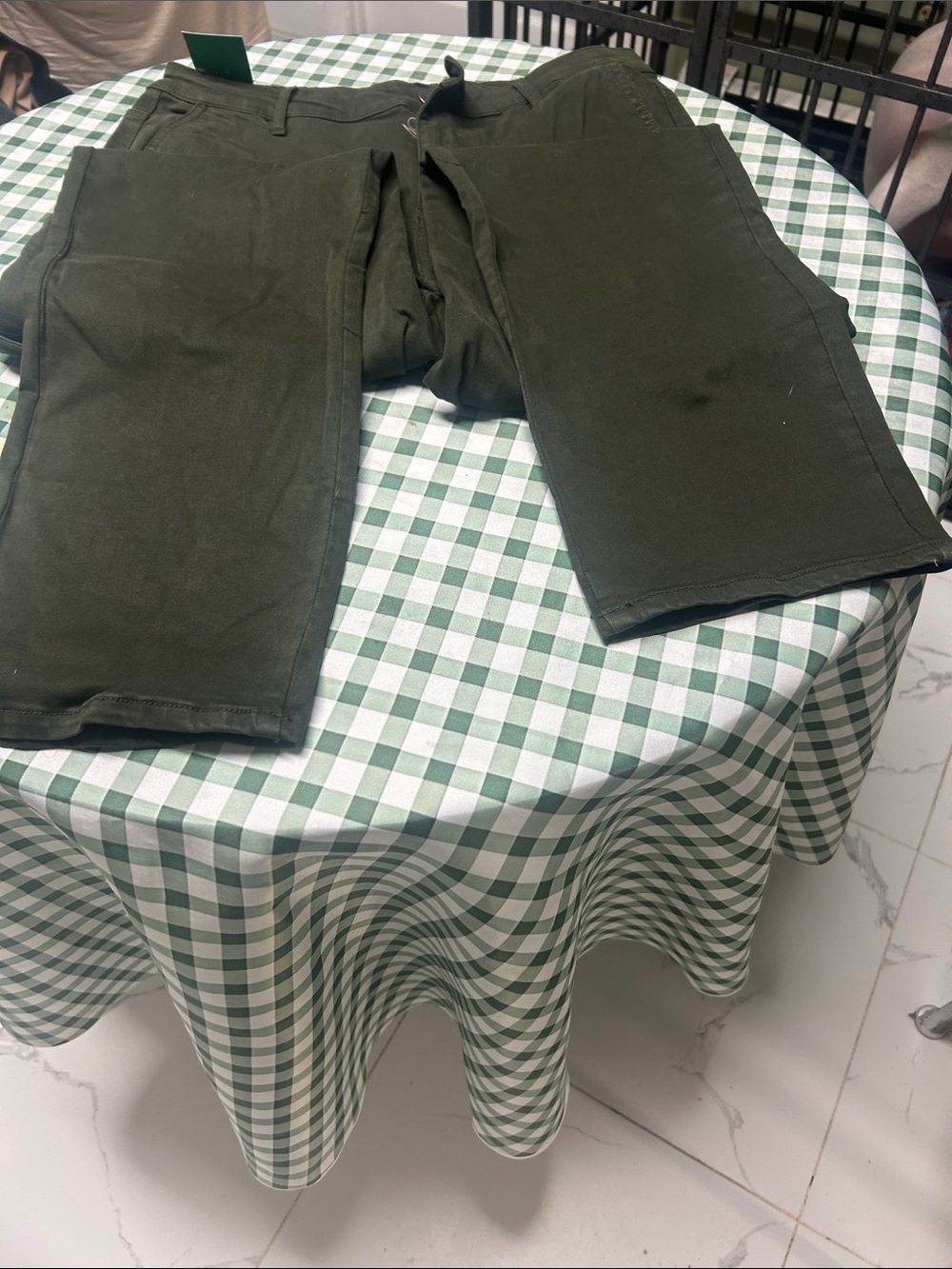 Well Worn Olive Green Men's Chinos